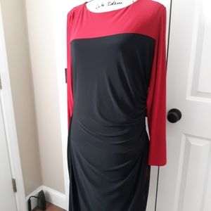 Chaps long sleeve dress